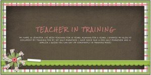Jennifer Marcum teacher in training blog